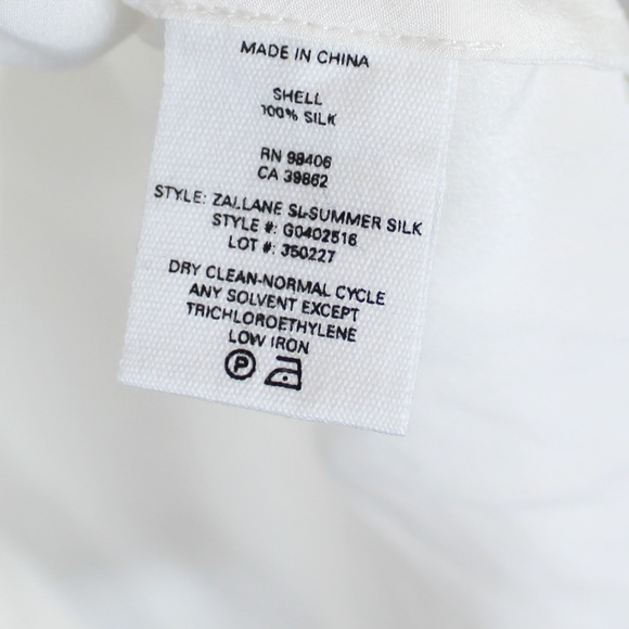 NWT Theory Sleeveless Tie-Front Silk Top - Picture 7 of 8